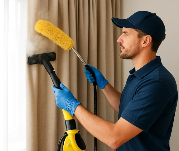 Trusted drapes cleaning technician Matty Curtain Cleaning bowen-hills QLD