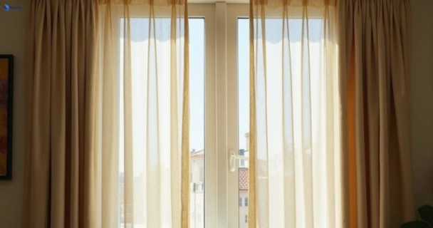 Dull dusty drapes in bowen-hills before professional cleaning